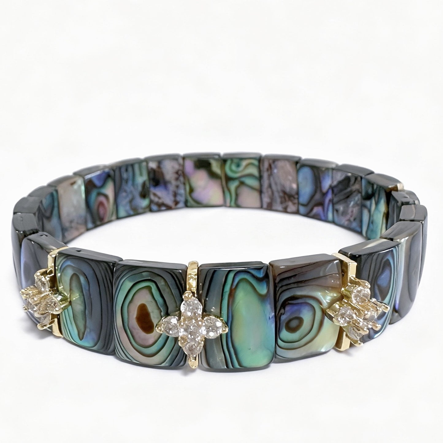 Lucky Clover Mother of Pearl Bracelet - The 'Instant Confidence' Piece