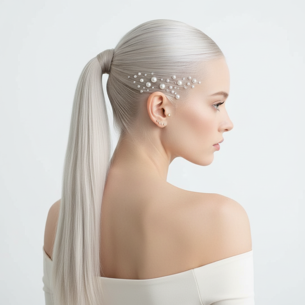 Pearl Crystal Body Stickers - Bridal Festival Party Makeup Jewelry