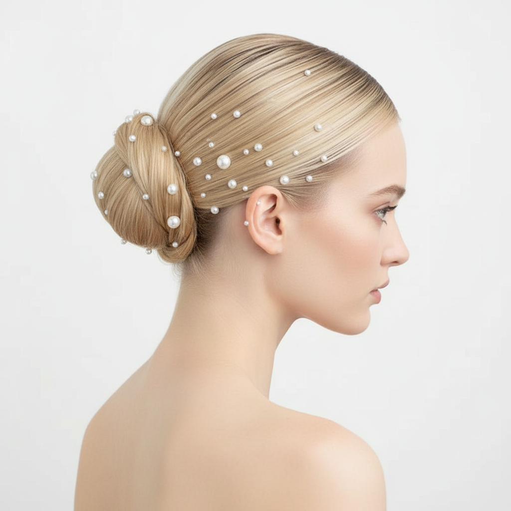 Pearl Crystal Body Stickers - Bridal Festival Party Makeup Jewelry