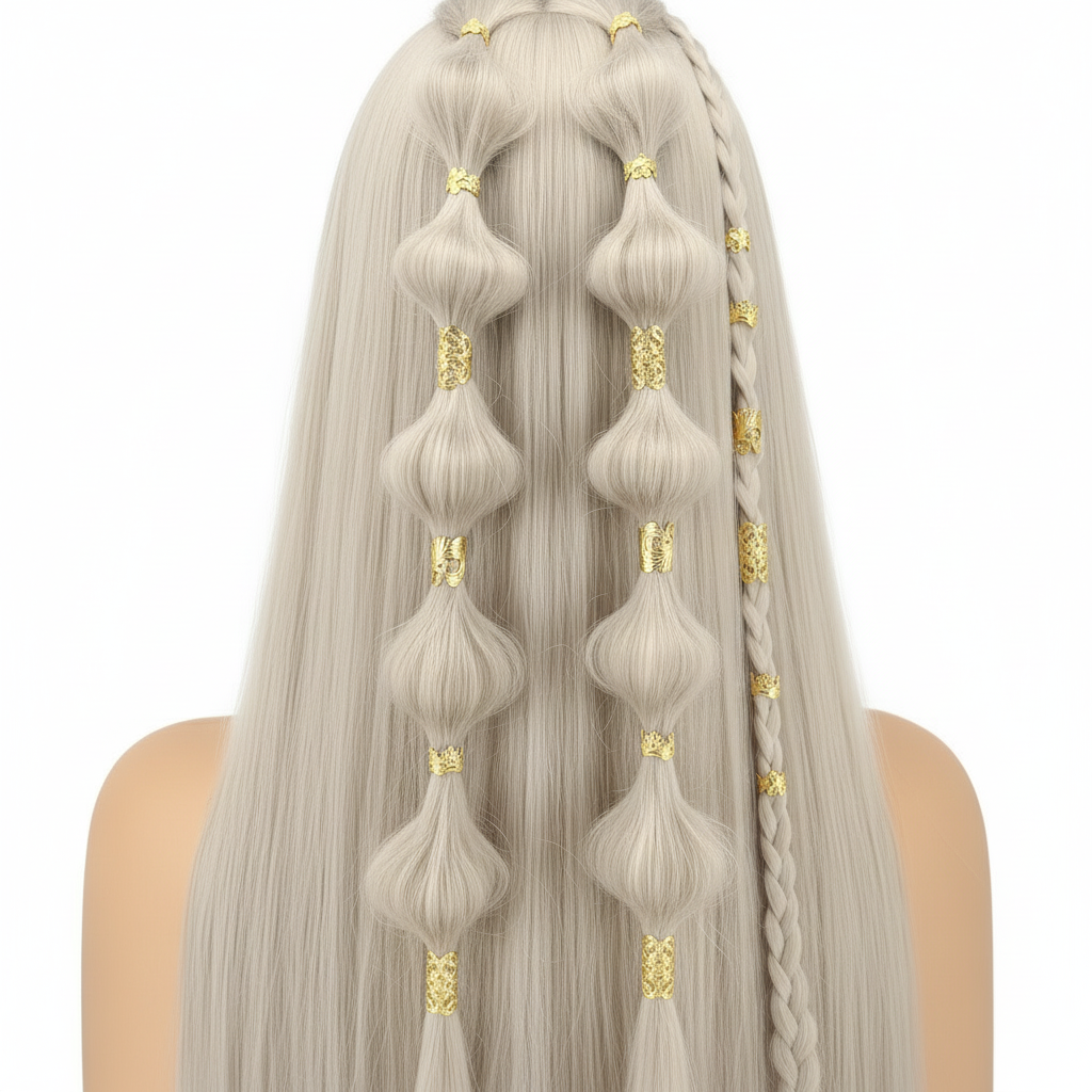 Vintage Baroque Gold Hair Accessories - 40 Pack