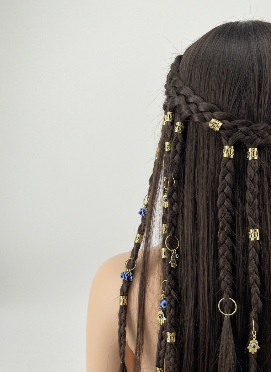 ✨ Bohemian Gold Hair Accessories Set - Let Every Strand Shine with Magic