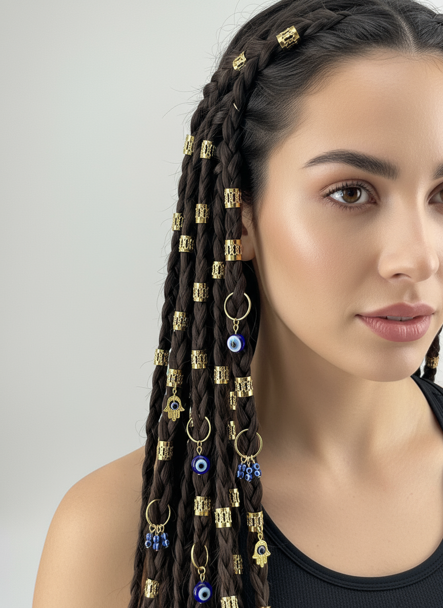 ✨ Bohemian Gold Hair Accessories Set - Let Every Strand Shine with Magic