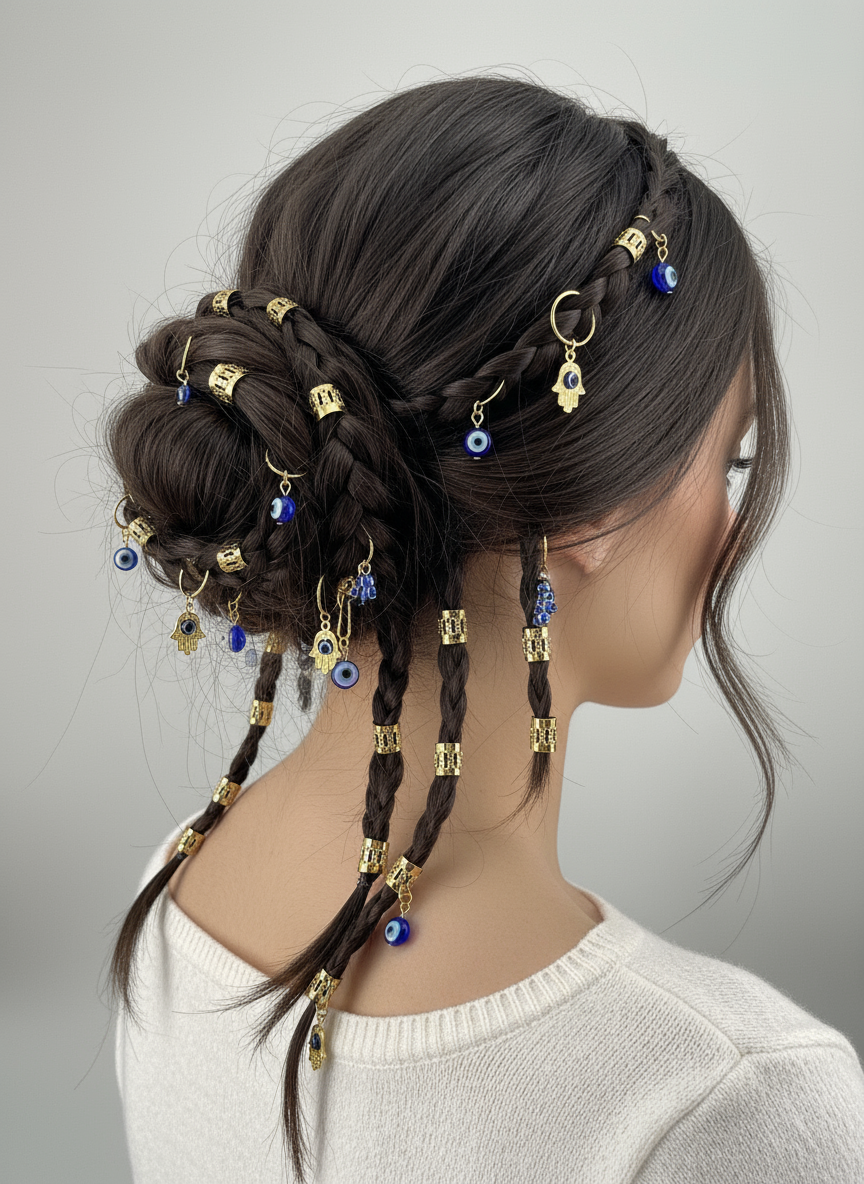 ✨ Bohemian Gold Hair Accessories Set - Let Every Strand Shine with Magic