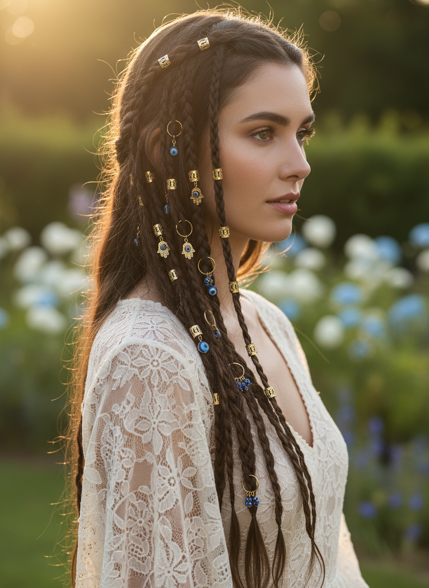 ✨ Bohemian Gold Hair Accessories Set - Let Every Strand Shine with Magic