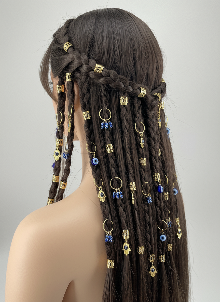 ✨ Bohemian Gold Hair Accessories Set - Let Every Strand Shine with Magic