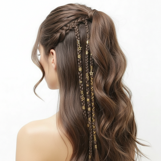 Vintage Baroque Hair Accessories - 36 Pack (Gold & Silver)