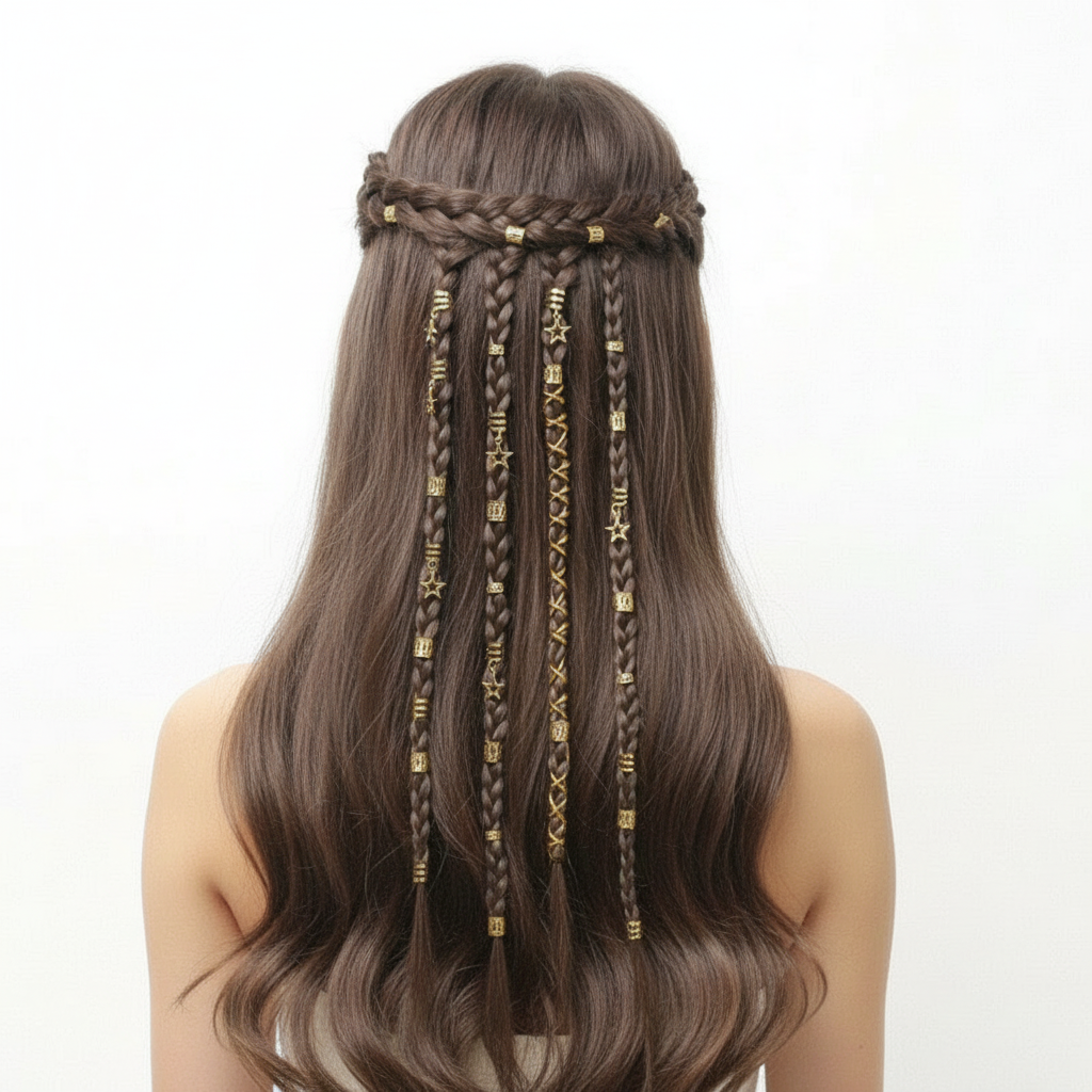 Vintage Baroque Hair Accessories - 36 Pack (Gold & Silver)