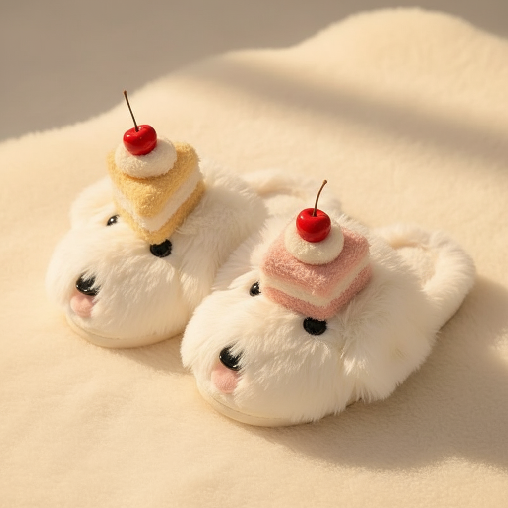 温暖氛围蛋糕拖鞋产品图