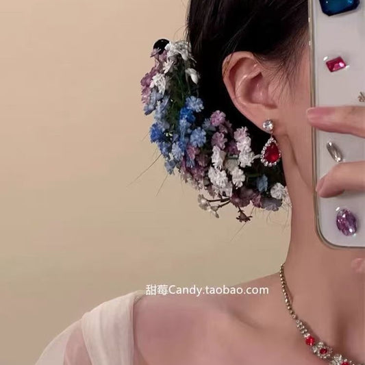 Dried Flower Hair Claw Clip - Romantic Floral Hair Accessory