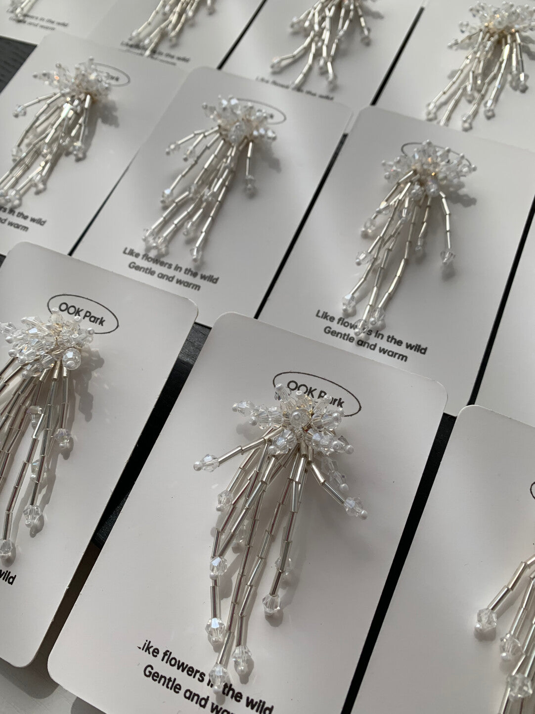 Handmade Firework Tassel Earrings - 925 Silver Posts