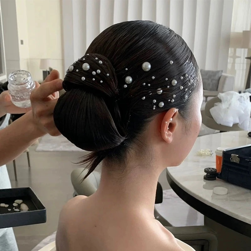 Pearl Crystal Body Stickers - Bridal Festival Party Makeup Jewelry