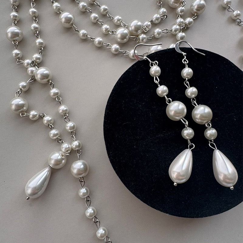 Pearl Cascading Hair Chain - Wedding & Party Hair Accessory