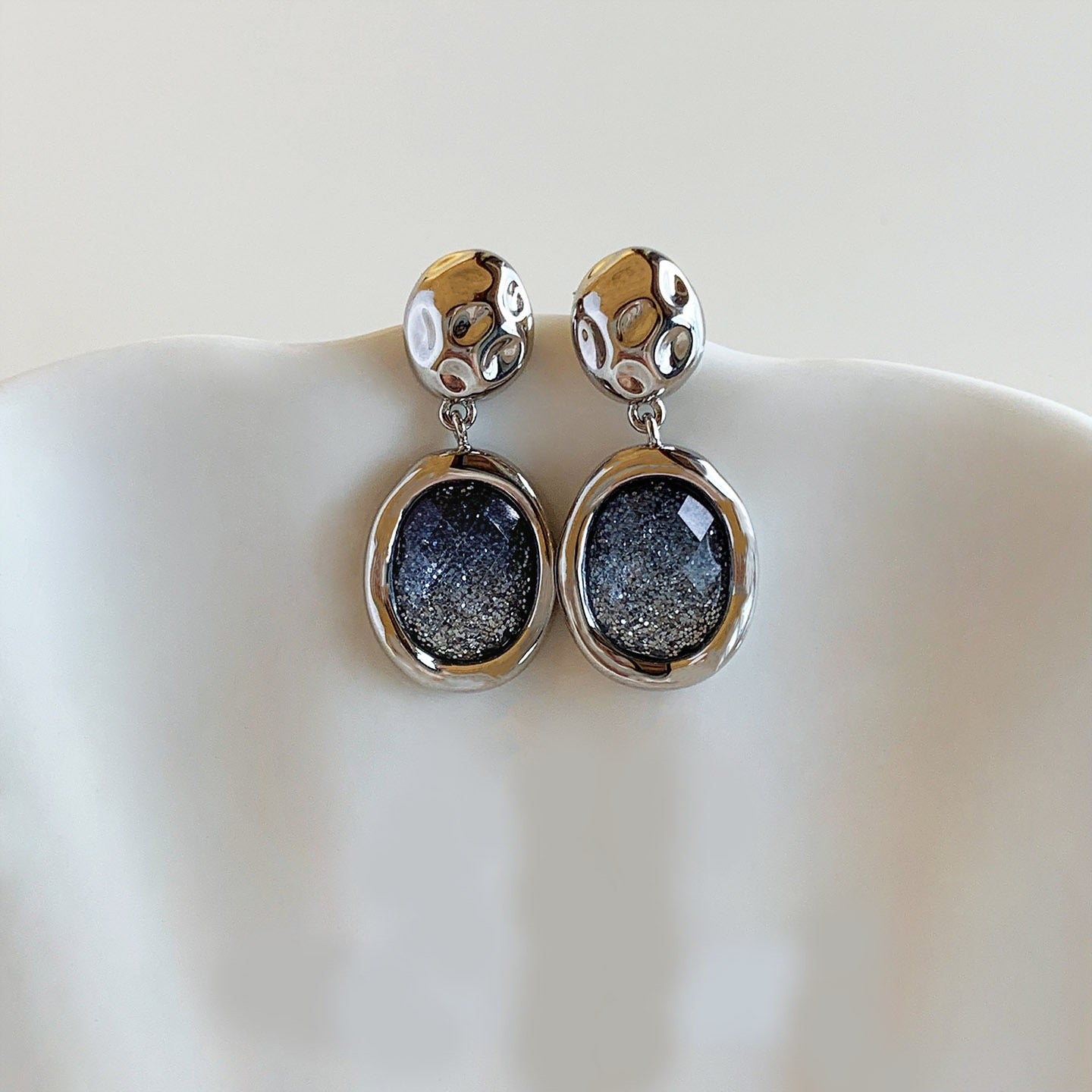 Galaxy Starry Earrings Women Elegant Drop Dangle Earrings Party Date Jewelry