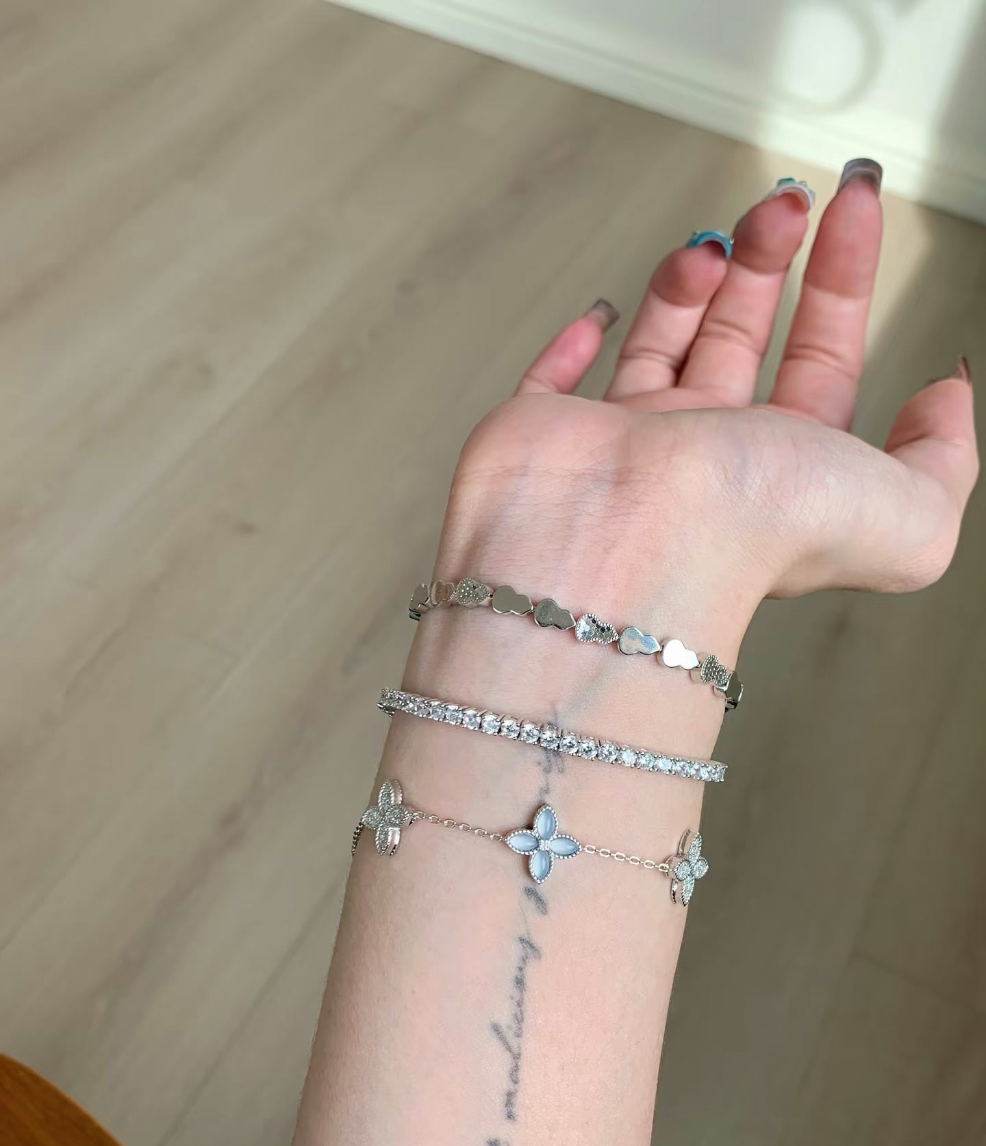 18K Gold Plated Tennis Bracelet - Sparkling Zirconia Diamond Bracelet | 2mm 3mm 4mm Width Options