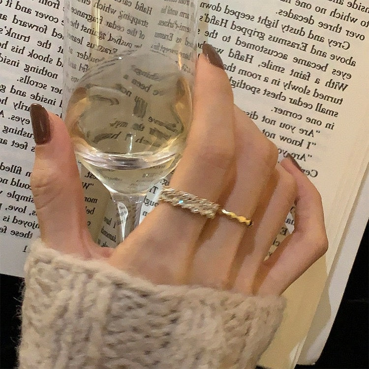 💎 Luxury Full Pave Adjustable Ring | Baguette Cut CZ Ring