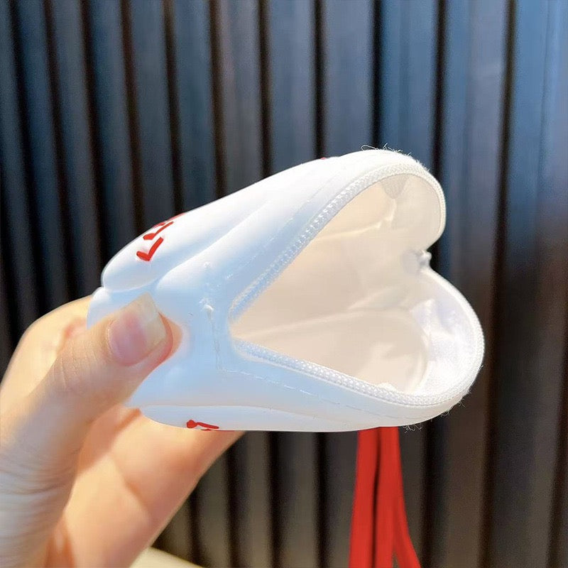 Sports Ball Silicone Coin Pouch Keychain - Basketball Baseball Tennis Soccer Charm