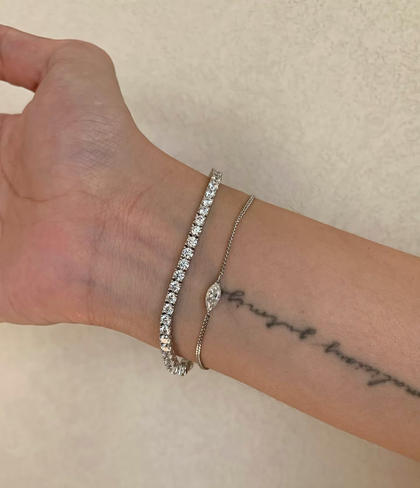 18K Gold Plated Tennis Bracelet - Sparkling Zirconia Diamond Bracelet | 2mm 3mm 4mm Width Options