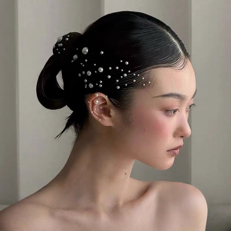 Pearl Crystal Body Stickers - Bridal Festival Party Makeup Jewelry