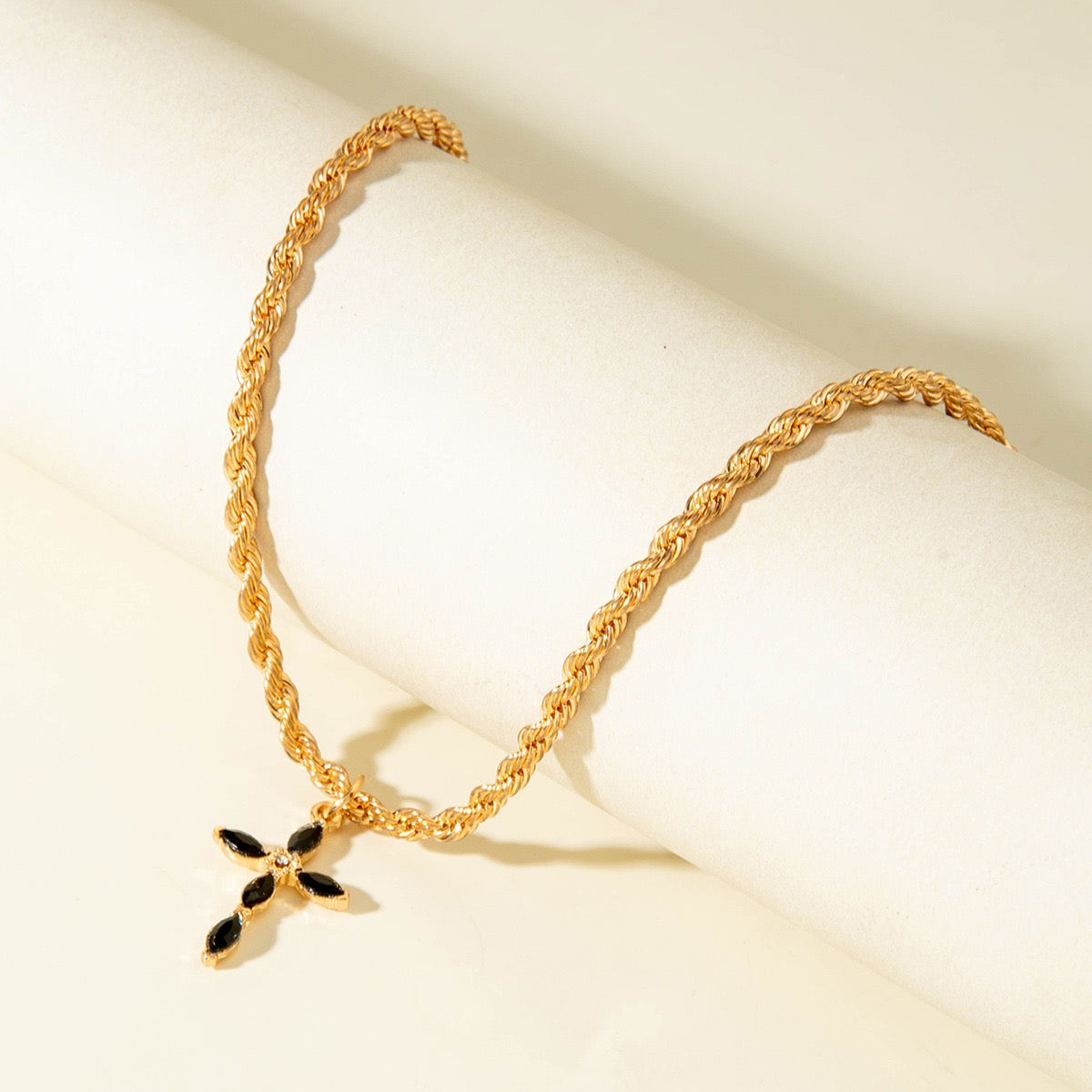 Black Beaded Choker Necklace - Elegant Collar