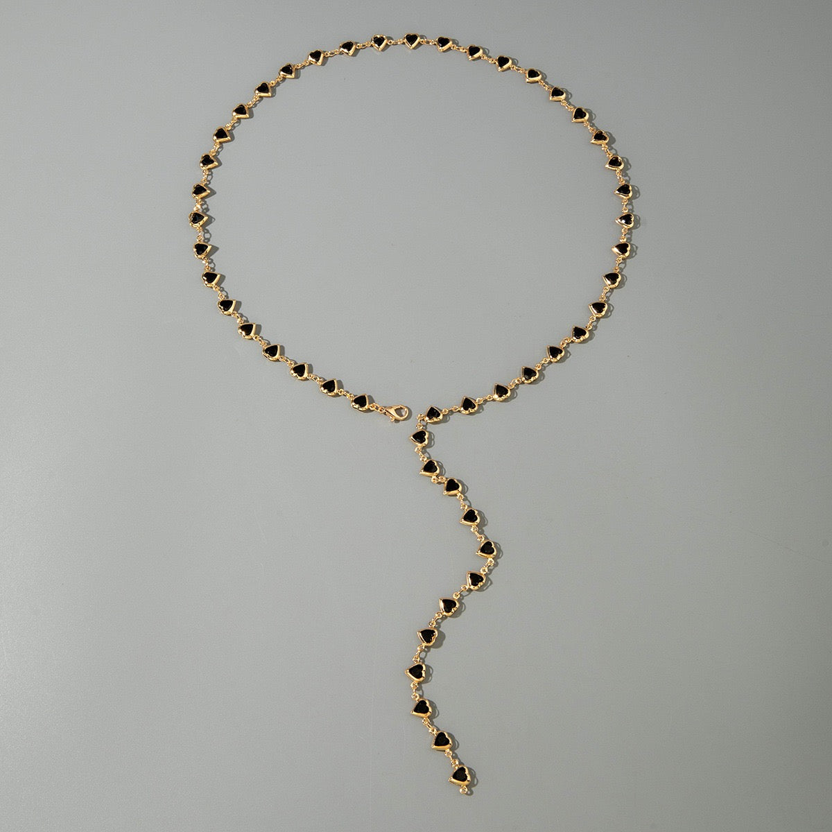 Black Beaded Choker Necklace - Elegant Collar