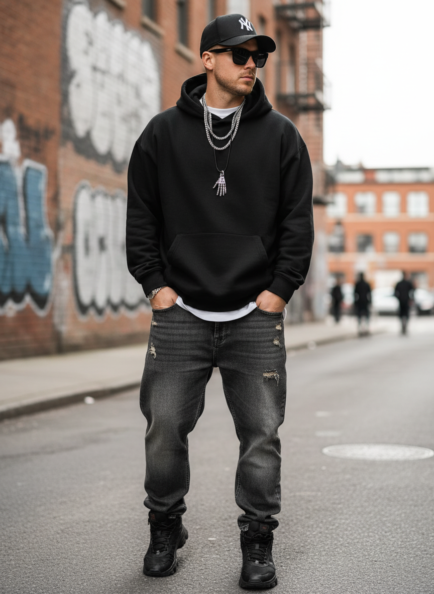 Men's Articulated Mechanical Skeleton Hand Necklace Pendant - With Gift Box